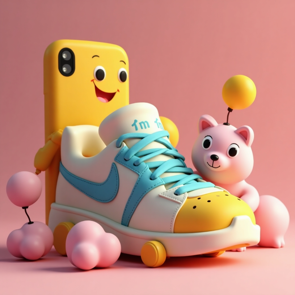 3D Shoes with Phone